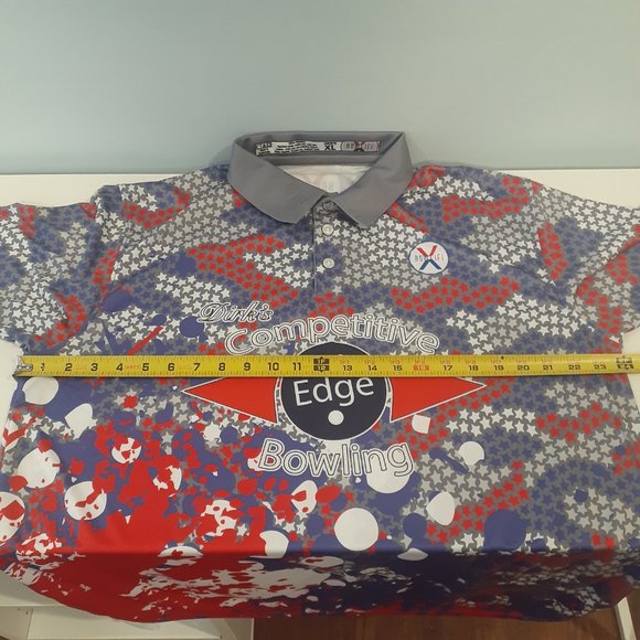 Bowlifi Men's XL Customized Bowling Button Polo - Picture 11 of 13